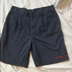 Budweiser Black Flat Front Men's Shorts